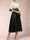 A-Line/Princess Scoop Half Sleeves Tea-Length Mother of the Bride Dresses with Appliques