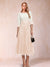 A-Line/Princess Scoop Half Sleeves Tea-Length Mother of the Bride Dresses with Appliques