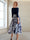 A-Line/Princess V-Neck 3/4 Sleeves Tea-Length Printed Floral Mother of the Bride Dresses