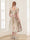 A-Line/Princess Scoop Half Sleeves Tea-Length Vintage Mother of the Bride Dresses with Embroidery Appliques