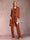 Chiffon Scoop Long Sleeves Floor-Length 3 Pieces Mother of the Bride Pantsuits with Appliques