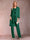 Chiffon Scoop Long Sleeves Floor-Length 3 Pieces Mother of the Bride Pantsuits with Appliques