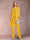 Chiffon Scoop Long Sleeves Floor-Length 3 Pieces Mother of the Bride Pantsuits with Appliques