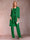 Chiffon Scoop Long Sleeves Floor-Length 3 Pieces Mother of the Bride Pantsuits with Appliques