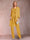 Chiffon Scoop Long Sleeves Floor-Length 3 Pieces Mother of the Bride Pantsuits with Appliques