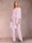 Chiffon Scoop Long Sleeves Floor-Length 3 Pieces Mother of the Bride Pantsuits with Appliques
