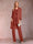 Chiffon Scoop Long Sleeves Floor-Length 3 Pieces Mother of the Bride Pantsuits with Appliques