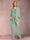 Chiffon Scoop Long Sleeves Floor-Length 3 Pieces Mother of the Bride Pantsuits with Appliques