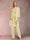 Chiffon Scoop Long Sleeves Floor-Length 3 Pieces Mother of the Bride Pantsuits with Appliques