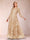 A-Line/Princess Illusion Scoop Floor-Length 3/4 Sleeves Mother of the Bride Dresses with Appliques