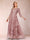 A-Line/Princess Illusion Scoop Floor-Length 3/4 Sleeves Mother of the Bride Dresses with Appliques