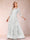 A-Line/Princess Illusion Scoop Floor-Length 3/4 Sleeves Mother of the Bride Dresses with Appliques