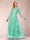 A-Line/Princess Illusion Scoop Floor-Length 3/4 Sleeves Mother of the Bride Dresses with Appliques