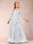 A-Line/Princess Illusion Scoop Floor-Length 3/4 Sleeves Mother of the Bride Dresses with Appliques