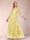 A-Line/Princess Illusion Scoop Floor-Length 3/4 Sleeves Mother of the Bride Dresses with Appliques