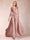 Chiffon V-Neck 3/4 Sleeves Floor-Length Ruched Mother of the Bride Pantsuits with Appliques