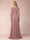 Chiffon V-Neck 3/4 Sleeves Floor-Length Ruched Mother of the Bride Pantsuits with Appliques