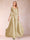 Chiffon V-Neck 3/4 Sleeves Floor-Length Ruched Mother of the Bride Pantsuits with Appliques