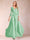 Chiffon V-Neck 3/4 Sleeves Floor-Length Ruched Mother of the Bride Pantsuits with Appliques