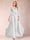 Chiffon V-Neck 3/4 Sleeves Floor-Length Ruched Mother of the Bride Pantsuits with Appliques