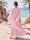 A-Line/Princess Scoop Long Sleeves Floor-Length Pleated Mother of the Bride Dresses