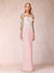 Sheath/Column Scoop Long Sleeves Floor-Length Lace Mother of the Bride Dresses