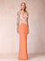 Sheath/Column Scoop Long Sleeves Floor-Length Lace Mother of the Bride Dresses