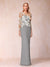 Sheath/Column Scoop Long Sleeves Floor-Length Lace Mother of the Bride Dresses