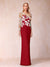 Sheath/Column Scoop Long Sleeves Floor-Length Lace Mother of the Bride Dresses