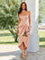 Sheath/Column One-Shoulder Pleated Tea-Length Bridesmaid Dresses with Ruffles