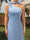 Sheath/Column One-Shoulder Floor-Length Long Bridesmaid Dresses Neck Scarf