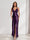 Sheath/Column Straps V-Neck Pleated Long Bridesmaid Dresses with Split Side