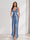 Sheath/Column Straps V-Neck Pleated Long Bridesmaid Dresses with Split Side