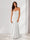 Sheath/Column Spaghetti Straps Pleated Long Bridesmaid Dresses with Split Side