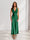 Sheath/Column Deep V-Neck Pleated Long Bridesmaid Dresses with Bow Back