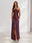 Sheath/Column Halter Keyhole Ruched Long Bridesmaid Dresses with Split Side