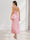 Sheath/Column Straps V-Neck Long Bridesmaid Dresses with Flowers