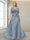 A-Line V-Neck Half Sleeves Mother of the Bride Dresses with Appliques