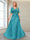A-Line V-Neck Half Sleeves Mother of the Bride Dresses with Appliques