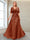 A-Line V-Neck Half Sleeves Mother of the Bride Dresses with Appliques