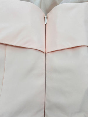 A-Line/Princess Square Neck Short Sleeves Pleated Wedding Guest Dresses with Appliques