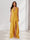 Sheath/Column Halter Ruffle Maxi Dresses Long Bridesmaid Dresses with Split Side