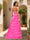 A-Line/Princess Sweetheart Sheer Corset Appliques Ruffle Prom Dresses