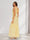 Sheath/Column Cowl Neck Sleeveless Ruffle Maxi Dresses Long Bridesmaid Dresses