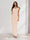 Sheath/Column Cowl Neck Sleeveless Ruffle Maxi Dresses Long Bridesmaid Dresses