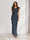 Sheath/Column Cowl Neck Sleeveless Ruffle Maxi Dresses Long Bridesmaid Dresses