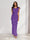 Sheath/Column Cowl Neck Sleeveless Ruffle Maxi Dresses Long Bridesmaid Dresses