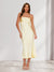 Sheath/Column Strapless Lace Back Sleeveless Maxi Dresses Long Bridesmaid Dresses