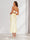 Sheath/Column Strapless Lace Back Sleeveless Maxi Dresses Long Bridesmaid Dresses