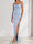 Sheath/Column Off-the-Shoulder Pleated Maxi Dresses Long Bridesmaid Dresses with Slit